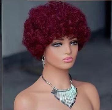Afro Curly Red Hair – 6” | 100% Human Hair