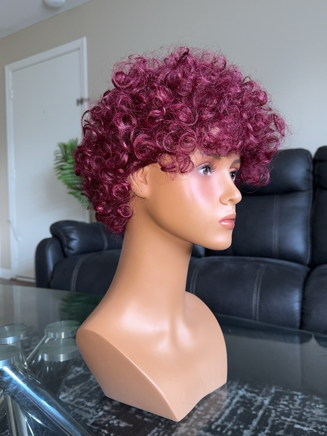 Afro Curly Red Hair – 6” | 100% Human Hair