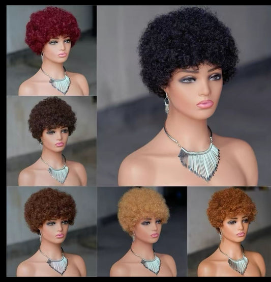 % Human Hair Afro Curly – Natural Texture (12PCS)