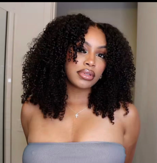 100% Glueless Wigs Human Hair Wigs Ready To Wear Bleached Knots 6x5 Pre Cut HD Transparent Glueless Lace Wigs Kinky Curly