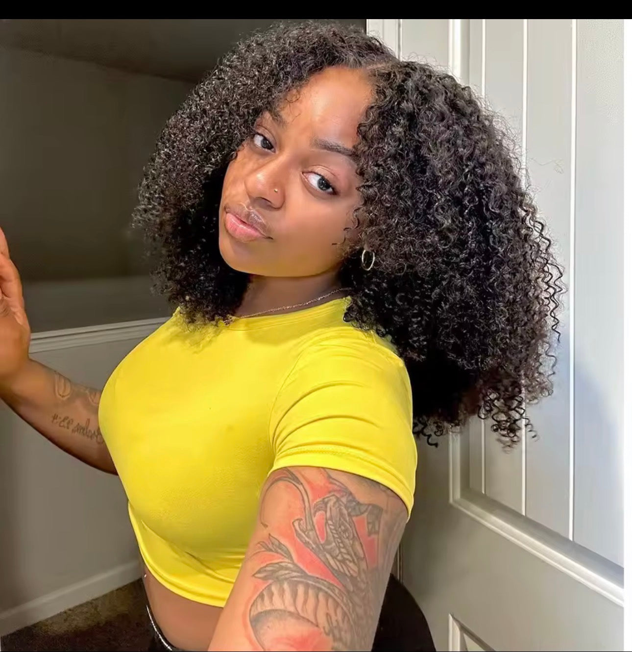 100% Glueless Wigs Human Hair Wigs Ready To Wear Bleached Knots 6x5 Pre Cut HD Transparent Glueless Lace Wigs Kinky Curly