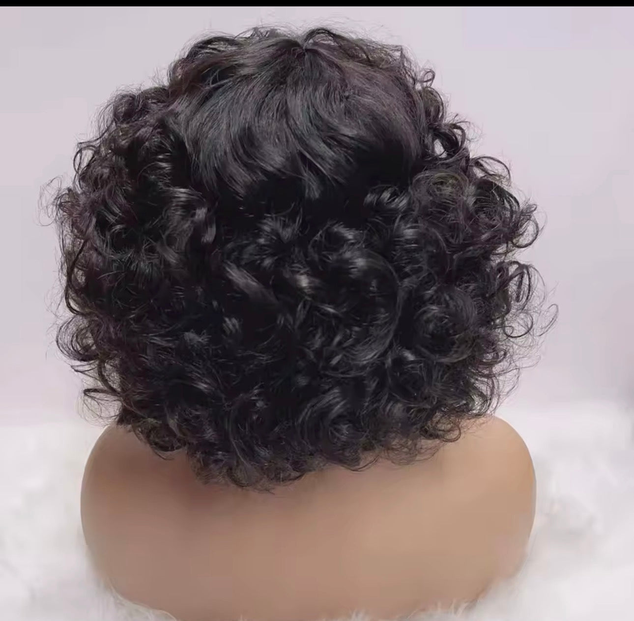 SDD Bouncy Bangs Wig – 10 Inch Human Hair